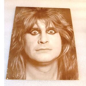 11"x14" Vintage Sepia-Tone Ozzy Osbourne Photo Print or Poster on Cardstock